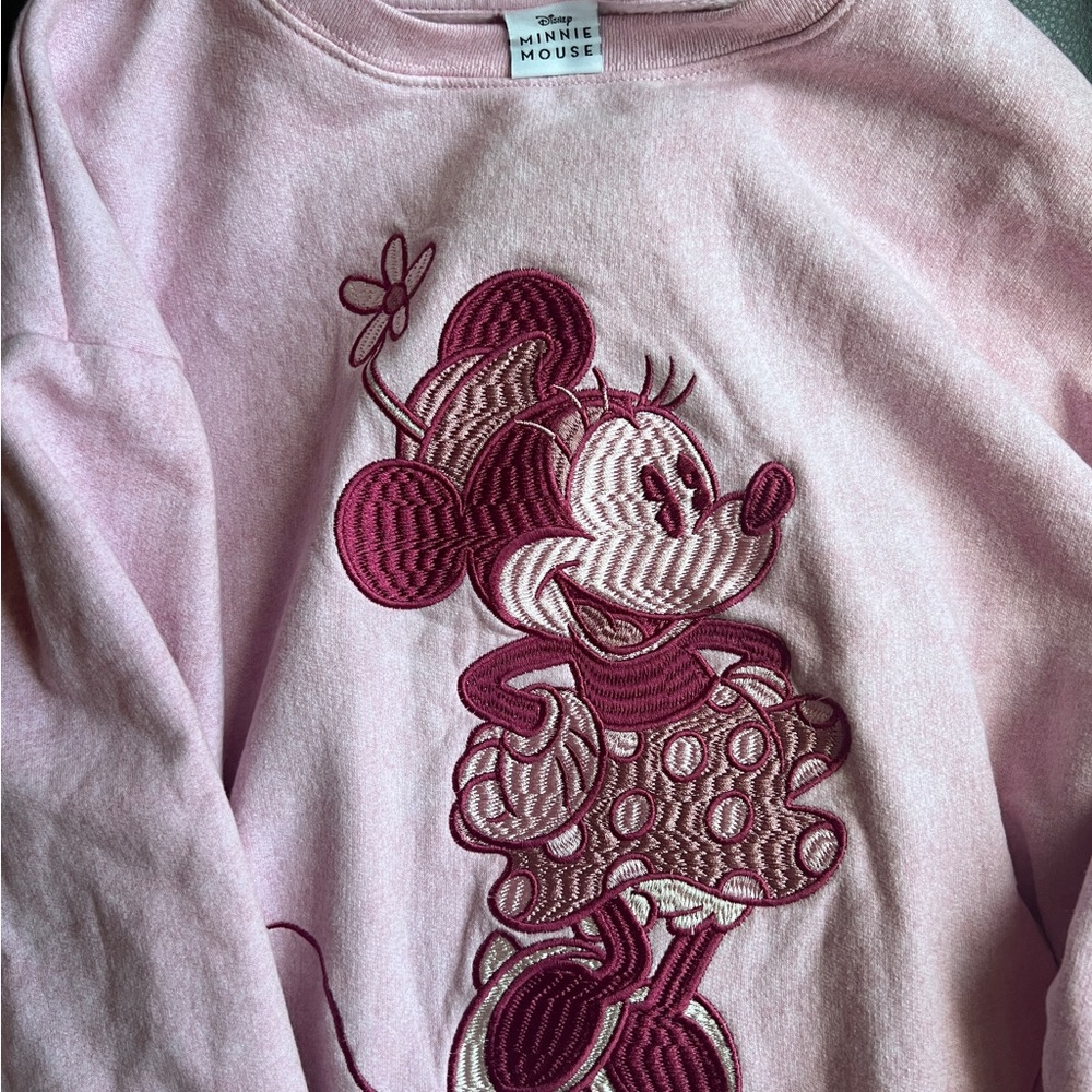 Disney Light Pink Minnie Mouse Pullover